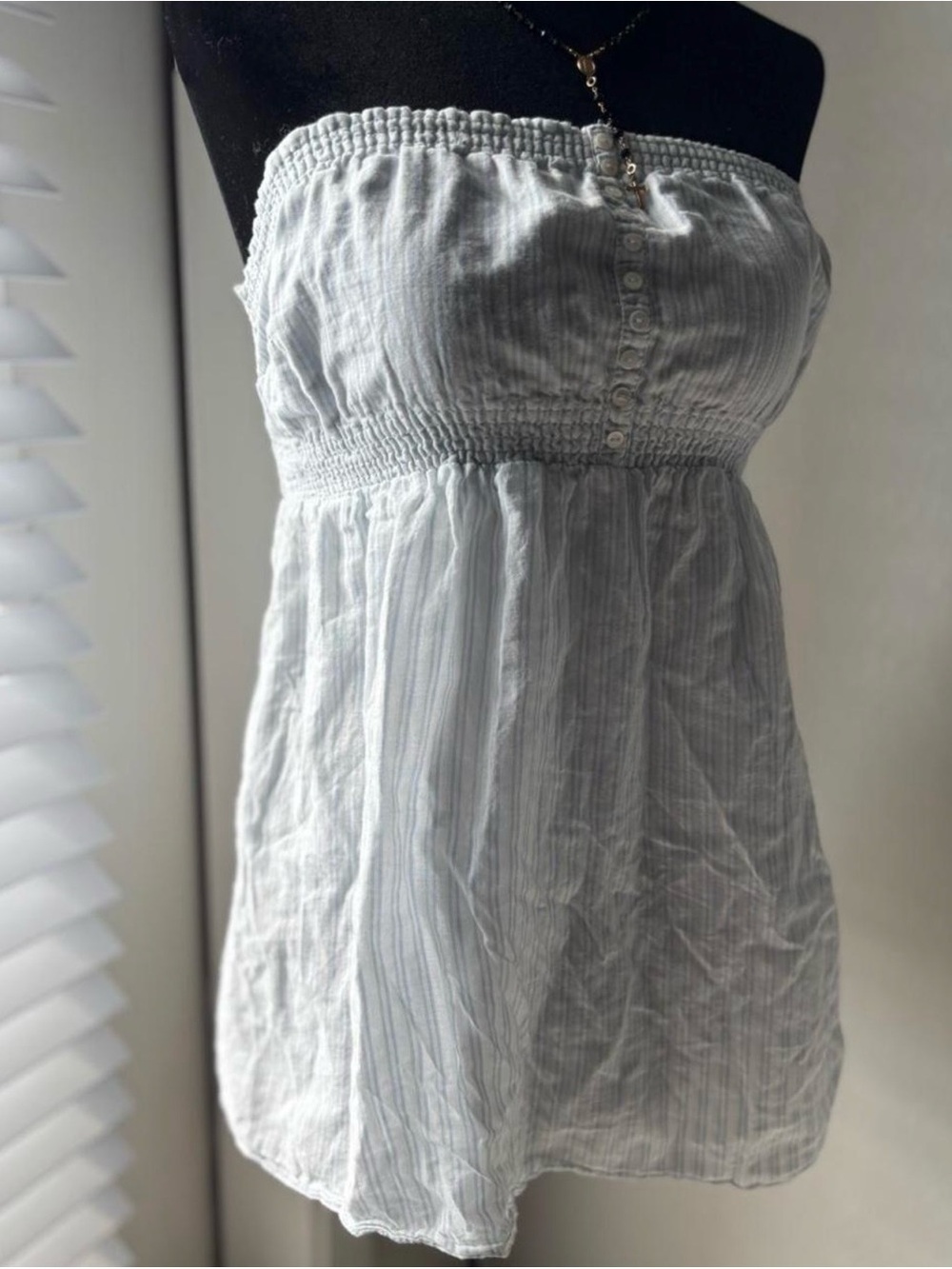 Abercrombie & Fitch 2000s Striped Babydoll Top